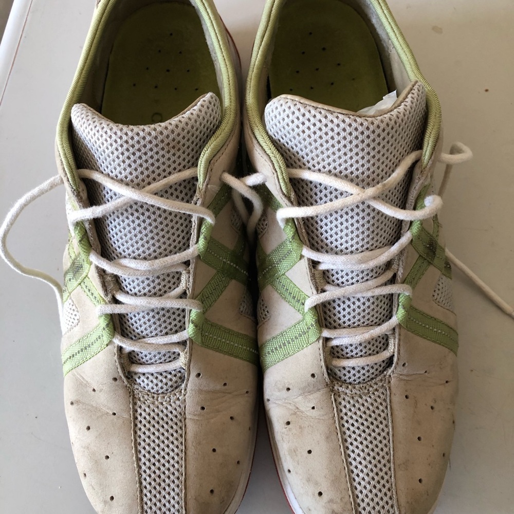 Size 7B Cole Haan Nike Air Vintage Suede & Mesh Driving Sneakers Balboa Tech Y2K